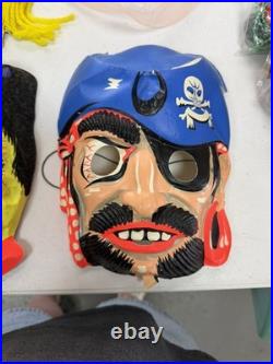 Lot of 7 vintage Ben cooper halloween masks / rare vintage halloween