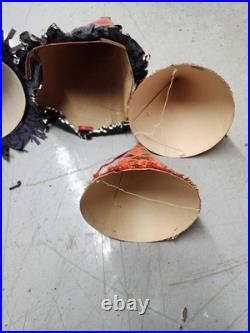 Lot of 8 VTG Handmade Halloween Witch Party Hats & Mask Lot, Multicolor, Unisex