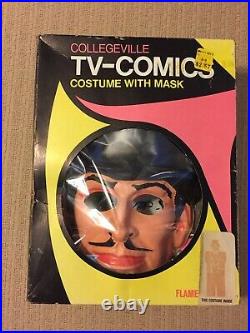 MANDRAKE THE MAGICIAN / Collegeville / Halloween Mask + Cape + Box