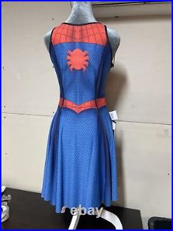 Marvel Spider-Man & Venom Reversible Fit & Flare Dress Size M NWT Blackmilk