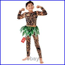 Morph, Polynesian Hero Costume Kids, Halloween 4-6 Years, Multicolored