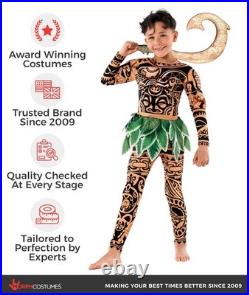 Morph, Polynesian Hero Costume Kids, Halloween 4-6 Years, Multicolored