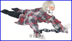 Morris Costumes Haunted Animated Decorations & Props Reaper in Chains. SS70755