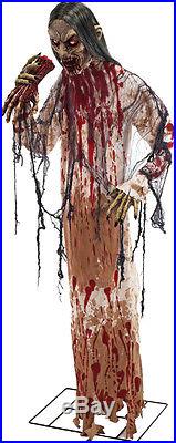 Morris Costumes Man Eater 6 Foot Bloody Appearanc Standing Zombies Prop. FM68006