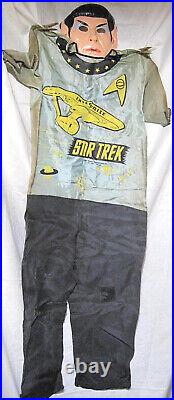 Mr. Spock Star Trek 1967 Vintage Halloween Costume with Box
