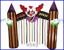 NEW 12' Lighted Clown Archway Halloween Inflatable Airblown Carnival Music Sound