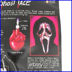 NEW Vintage 1997 Scream Bleeding Ghost Face Costume 6 Pc Set Medium 8-10 RARE