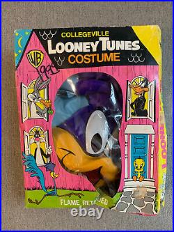 NO RESERVE! VINTAGE & COLLECTIBLE ROAD RUNNER Childs HALLOWEEN COSTUME