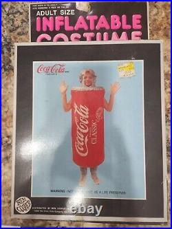 New 1988 Coca-Cola Adult Size Inflatable Costume Ben Cooper Item #3106
