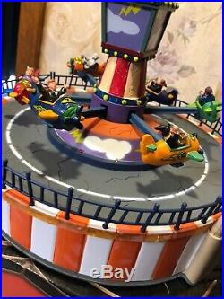 New Lemax ZOMBIE PLANE RIDE-Spooky Town Carnival Ride Village Witch Halloween