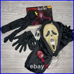 Nwt Vintage 1997 Scream Bleeding Ghostface Costume 6 Pc Set M 12-14 RARE hallowe