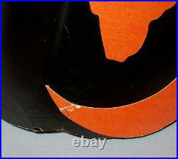 Old Antique Vtg Early Ca 1930s Halloween Paper Cardboard Party Hat Owl on Branch