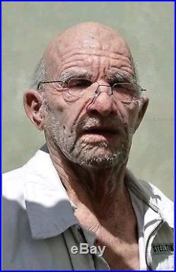 Old man mask silicone SPFX CFX VERY RARE AND VERY REALISTIC