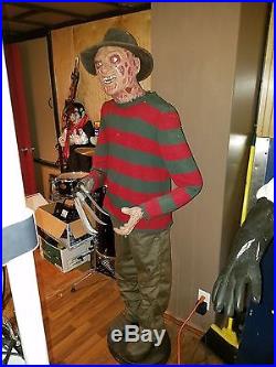 Original Elm Street 6' Freddy Krueger Animated Halloween Lifesize Gemmy Prop