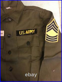 PLA-MASTER Dress Up And Play US Army Vintage 1960s Costume size 6