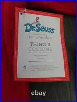 POTTERY BARN KIDS Dr. Seuss's Thing 1 and Thing 2 Halloween Costume2-3T-NWT