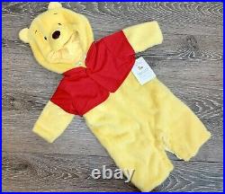 POTTERY BARN KIDS Winnie The Pooh Plush Baby Infant Costume 0-6 Months NWT