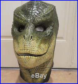 Painted Reptilian Mask- Wearable, Halloween, Custom Colors, Latex Mask, ComicCon