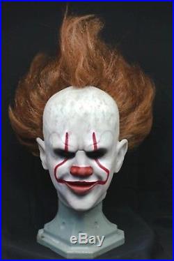 Pennywise the Dancing Clown Silicone Mask with Hair Not Shattered FX, Immortal