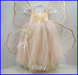Pottery Barn Kids Butterfly Fairy Halloween Costume 4-6 Years 4 pcs Pink #9619