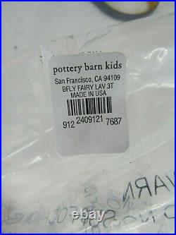 Pottery Barn Kids Butterfly Fairy Kids Halloween Costume 7-8 Yr Lavender #123
