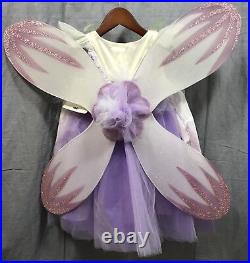 Pottery Barn Kids Lavender Paper Flower Fairy Halloween Costume Size 3T