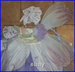 Pottery Barn Kids Paper Flower Fairy Purple Halloween Costume 4-6 Years #1821