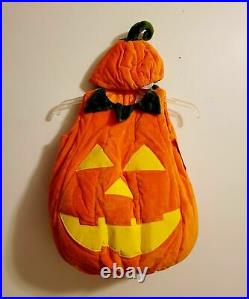 Pottery Barn Kids Puffy Orange Pumpkin Glow In Dark Halloween Costume 3T #20