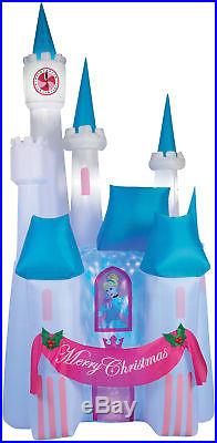 Projection Airblown Cinderella 8 ft Inflatable Castle Disney Princess Christmas
