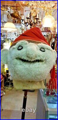 Quebec Carnival Snowman Antique Large Head Costume, Museum Piece