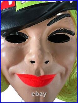 RAREVintage 1965 Ben Cooper Bewitched Halloween Mask Not Faded
