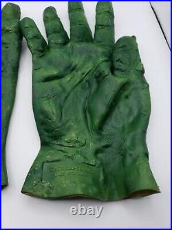 RARE 1984 Vintage Ben Cooper FRANKENSTEIN Monster Hands/Gloves GREAT CONDITION