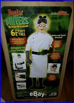 RARE Doctor Shivers Gemmy Life Size Halloween Prop Electronic Moves Scary As Is