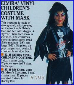 RARE Elvira Mistress of the Dark Imagineering Costume Mask Lot Halloween Vtg Old