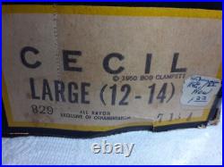 RARE HTF 1950 Beany & Cecil Mask Costume w Box Bob Clampett Halloween Ben Cooper