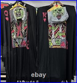 RARE Horror Cards Zombie King & Queen of Hearts Latex Mask & Costume Rubies