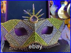 RARE Swavorski Masquerade Crystal Mask with Box