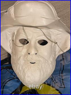 RARE VINTAGE BEN COOPER FAMOUS FACES HALLOWEEN COSTUME & MASK Father Murphy