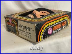 RARE VINTAGE BEN COOPER FAMOUS FACES HALLOWEEN COSTUME & MASK Father Murphy