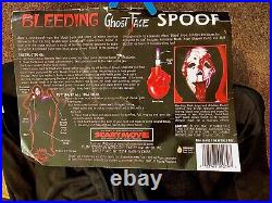 RARE VINTAGE Bleeding Ghostface Wassup Whass-up! Spoof Mask Adult Costume NEW