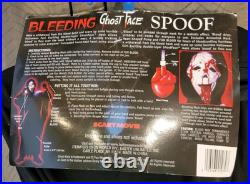 RARE VTG Fun World Scream Bleeding Ghostface Wassup Spoof Mask Adult Costume