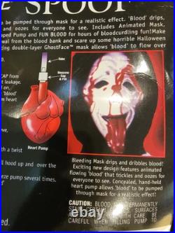 RARE VTG Fun World Scream Bleeding Ghostface Wassup Spoof Mask Adult Costume