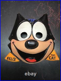 RARE Vintage 1950s Ben Cooper Felix The Cat Halloween Mask