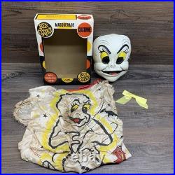 RARE Vintage 1964 Ben Cooper Ghost #612 Costume Mask withBox, size Large 12-14