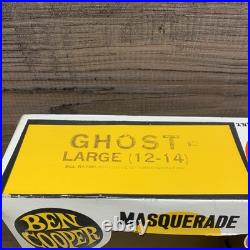 RARE Vintage 1964 Ben Cooper Ghost #612 Costume Mask withBox, size Large 12-14