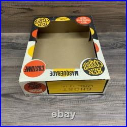 RARE Vintage 1964 Ben Cooper Ghost #612 Costume Mask withBox, size Large 12-14