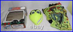 RARE Vintage 1970 Ben Cooper Heckle & Jeckel Halloween Costume & Mask In Box LG
