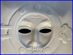 RARE! Vintage Halloween Spiked Helmet Face Mask AMAZING CONDITION