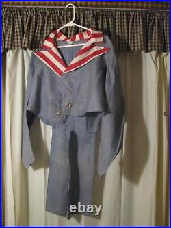 RARE Vintage USA UNCLE SAM PARADE HALLOWEEN costume Outfit w Hat Suit