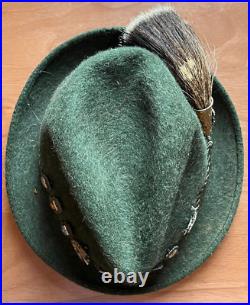 REDUCED! Oktoberfest Echt Bayerischer German Wool Hat withCity Pins + Lederhosen